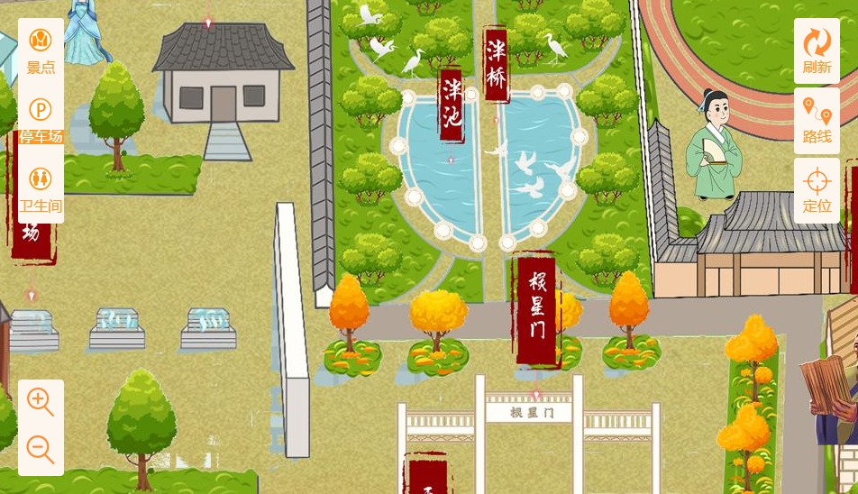 杭锦手绘地图景区语音讲解导览系统：智慧景区建设的基石